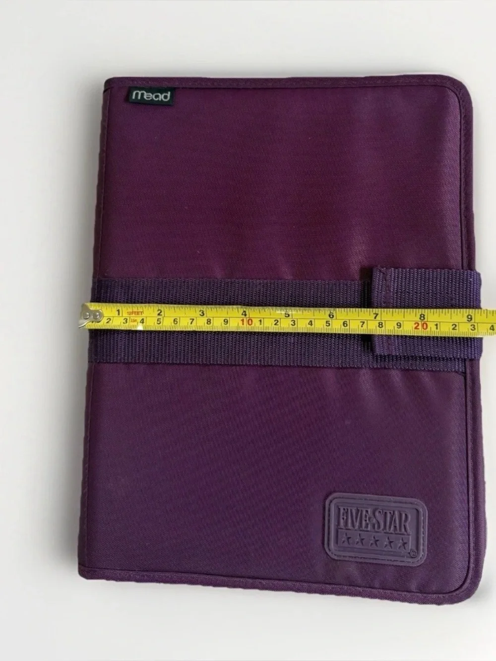 1997 Mead Five Star First Gear Vintage Purple Nylon Notebook Folio Case 2-Pocket